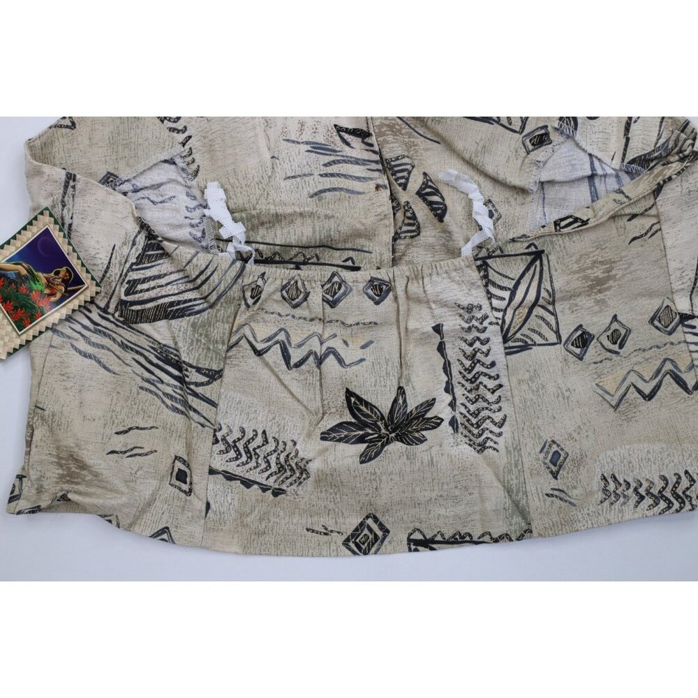 Deadstock Vtg 90s Hilo Hattie Womens XL 2 Piece Hawaiian Skort Halter Top USA - Picture 10 of 16